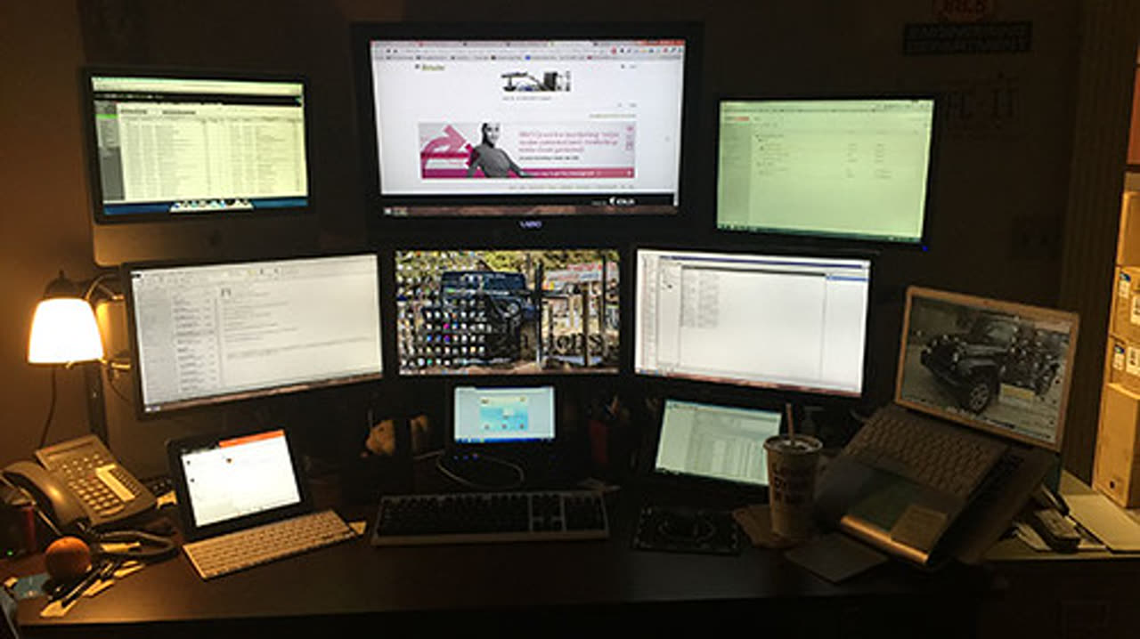 A laptop computer on a clean desk setup