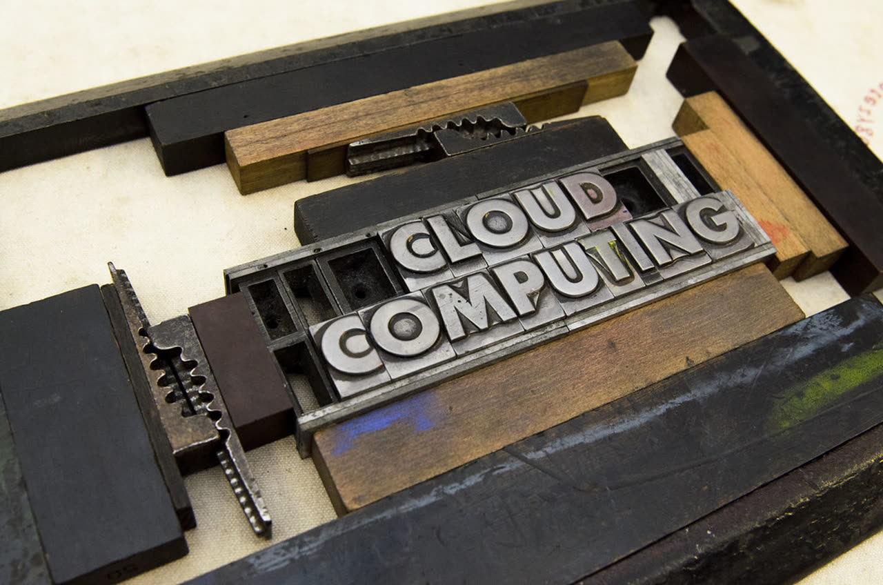 Abstract illustration of cloud computing